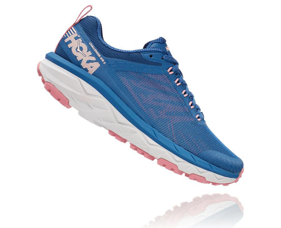 Zapatillas Trail Hoka One One Mujer - Challenger Atr 5 - Azules - QZO916037